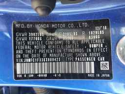 2019 HONDA CIVIC