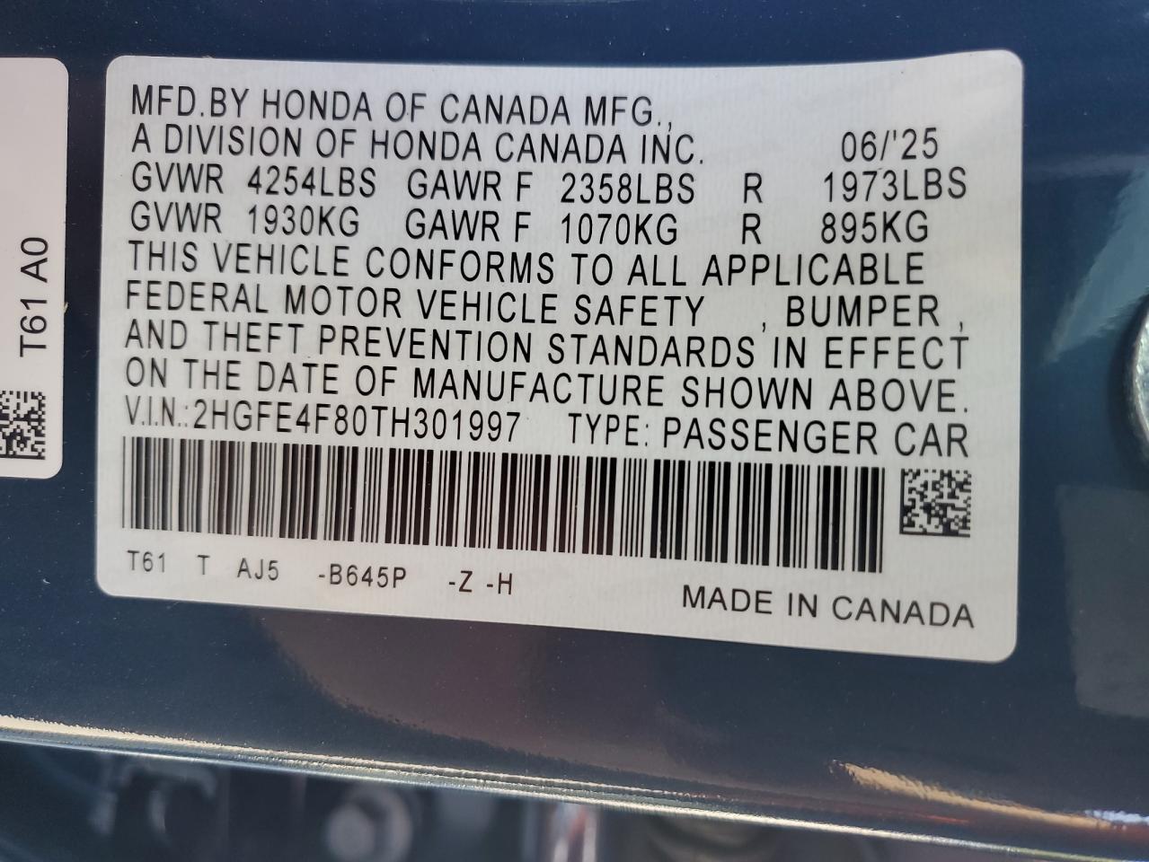 2026 HONDA CIVIC