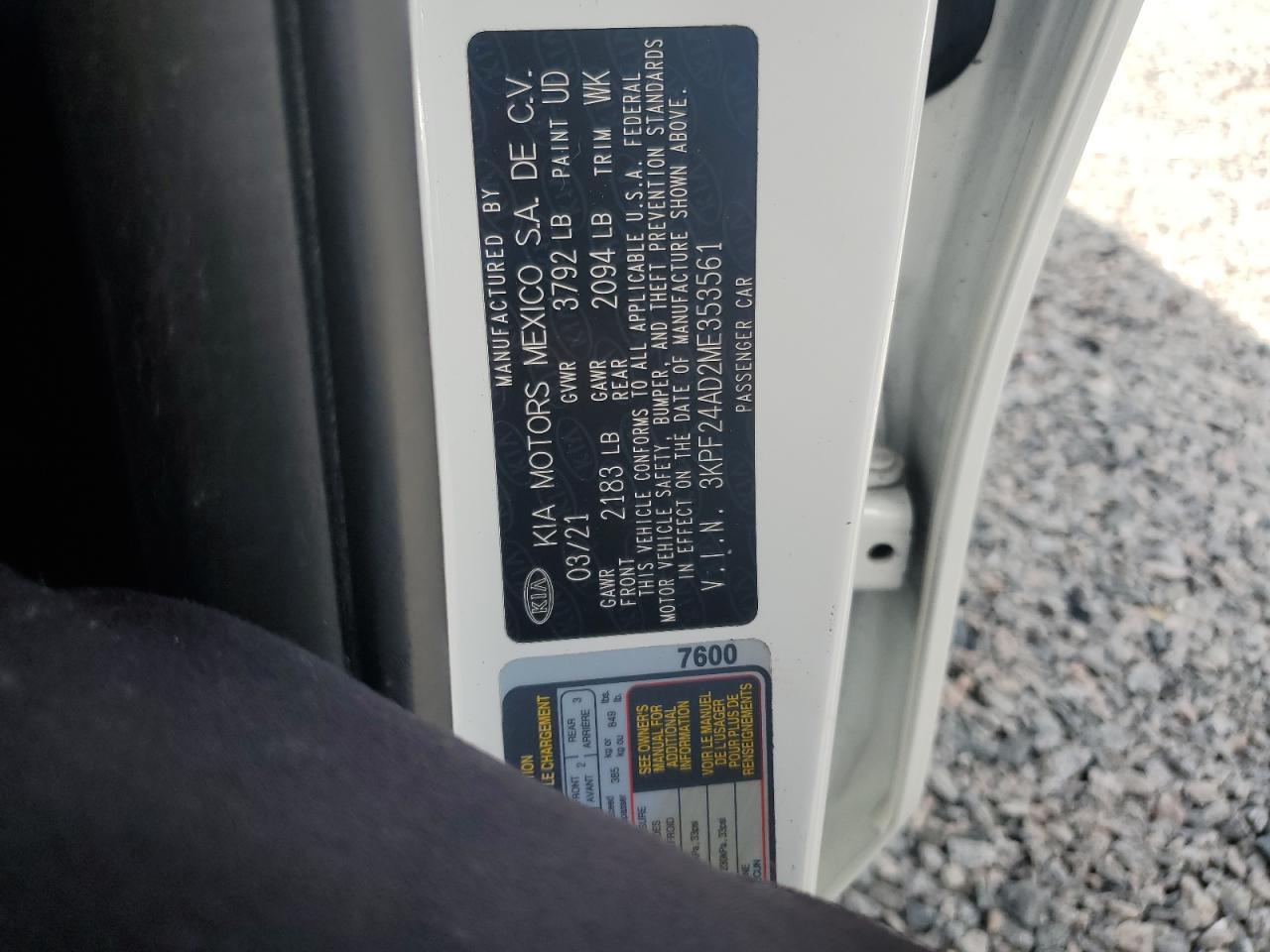 2021 KIA FORTE
