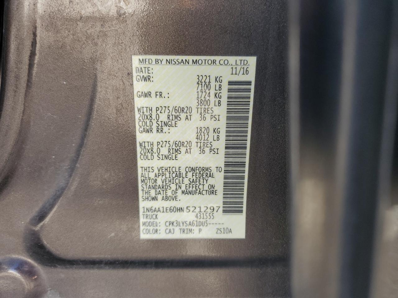 2017 NISSAN Titan