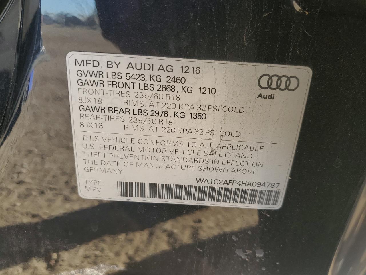 2017 AUDI Q5