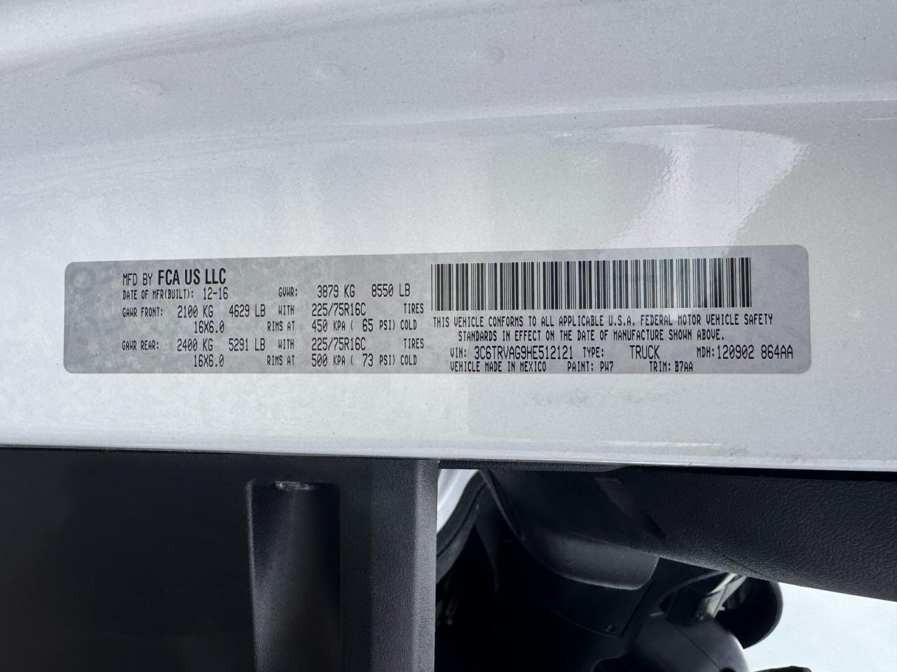 2017 RAM ProMaster 1500