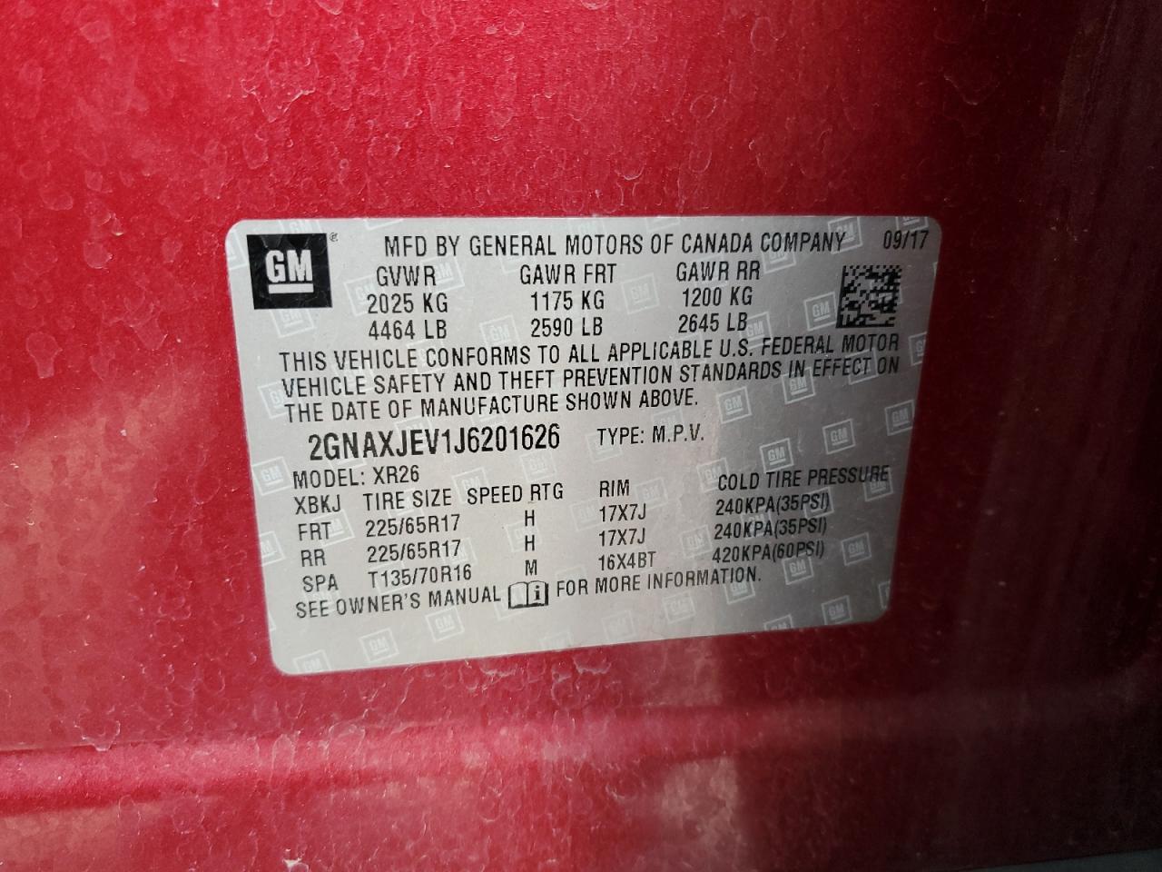 2018 CHEVROLET EQUINOX