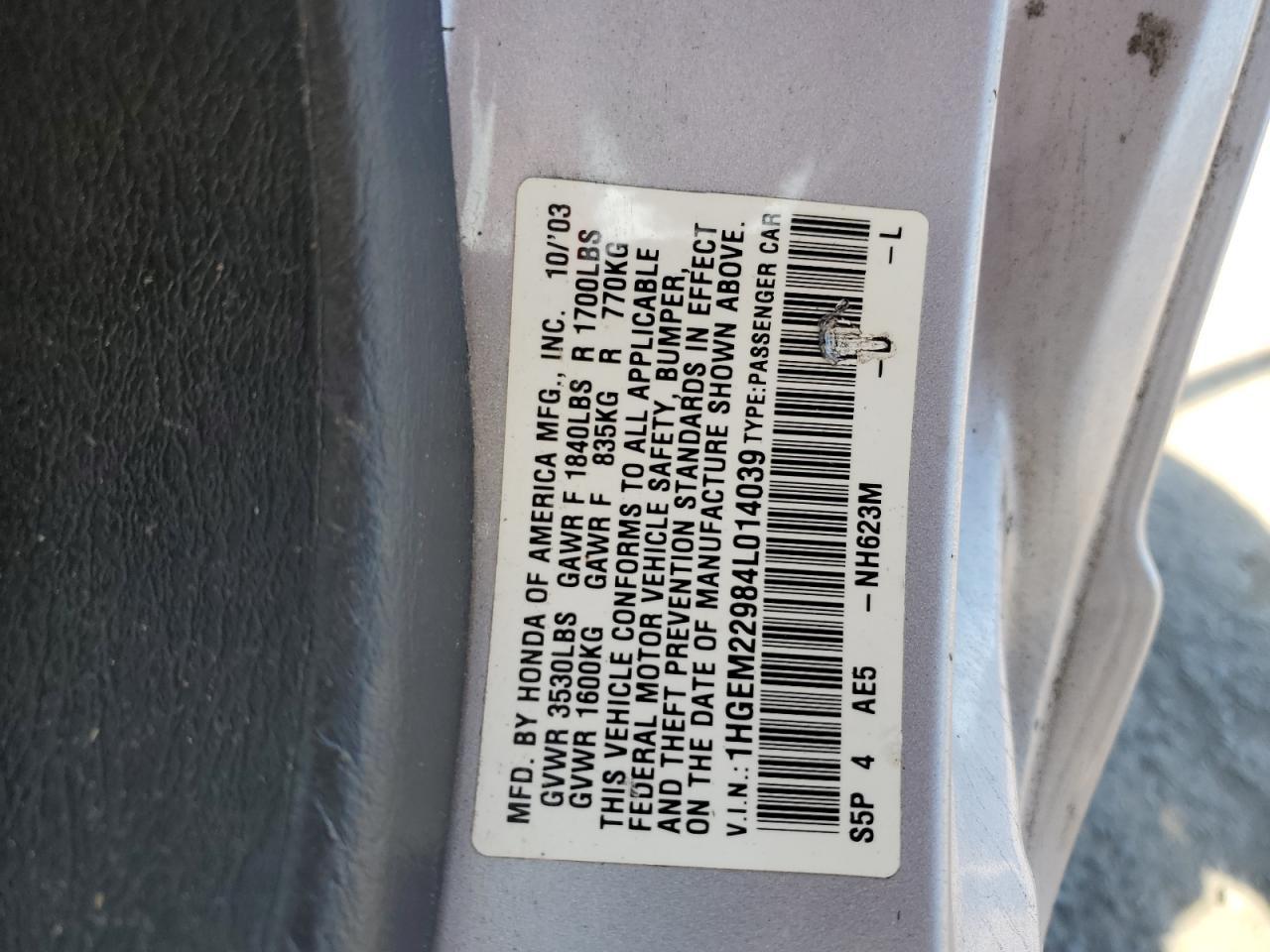 2004 HONDA CIVIC