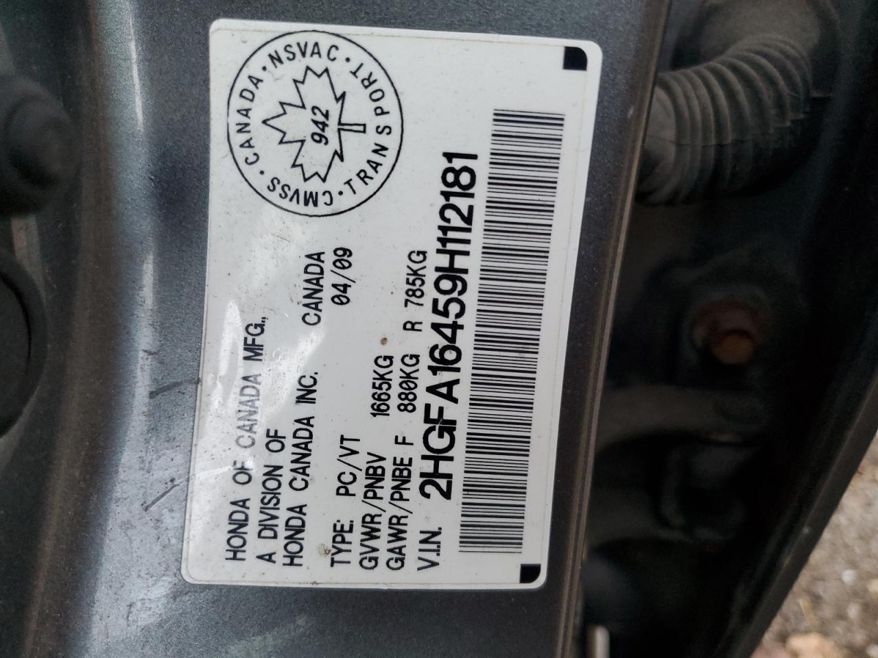 2009 HONDA CIVIC