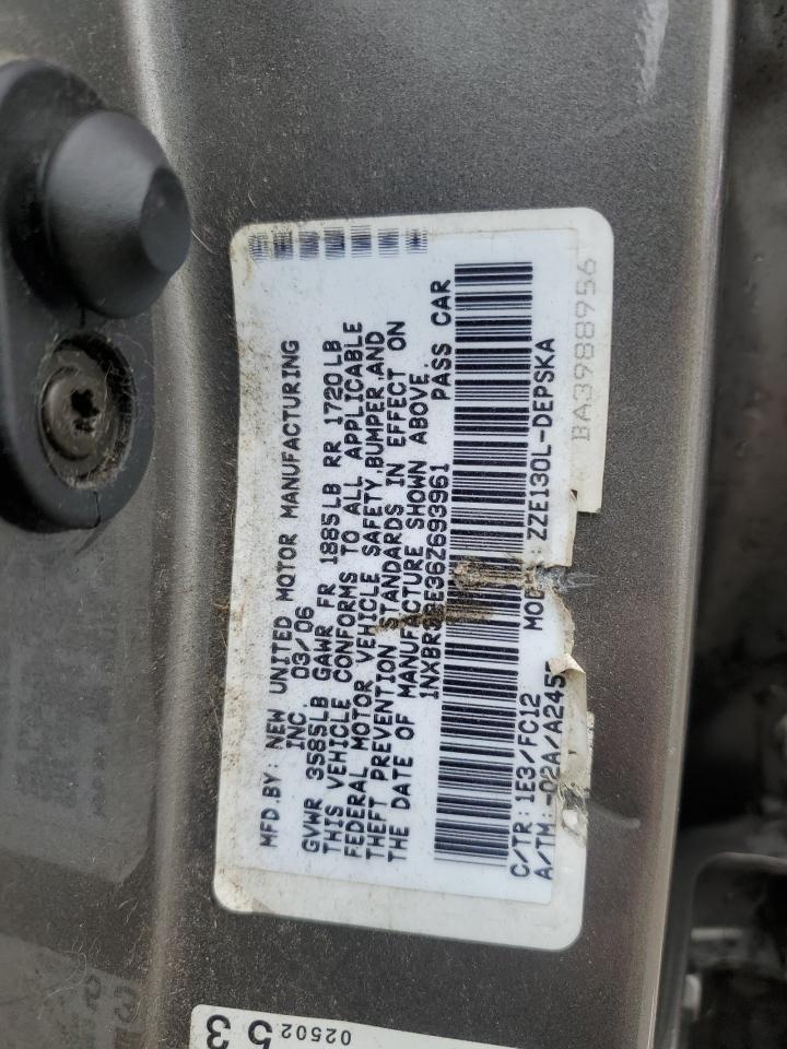 2006 TOYOTA COROLLA