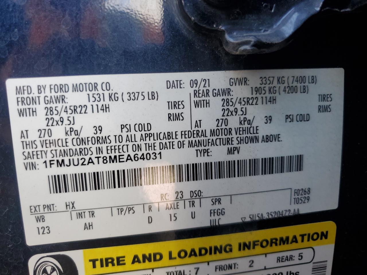 2021 FORD Expedition