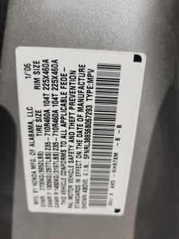 2006 HONDA ODYSSEY