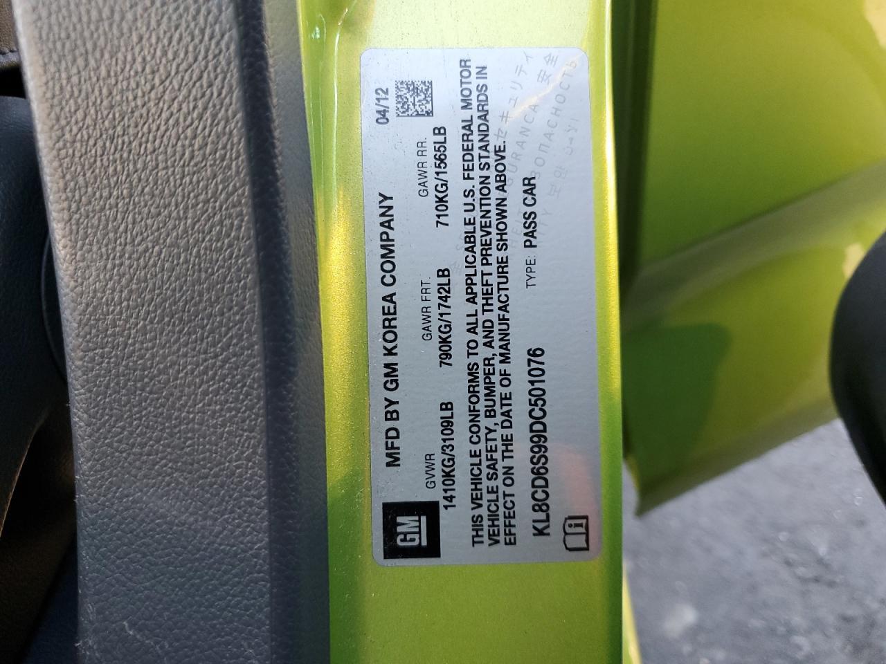 2013 CHEVROLET Spark