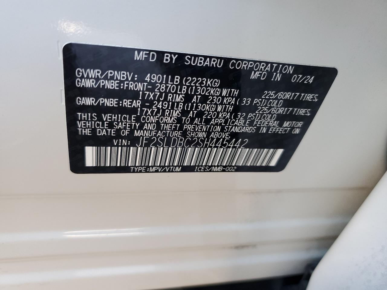 2025 SUBARU FORESTER