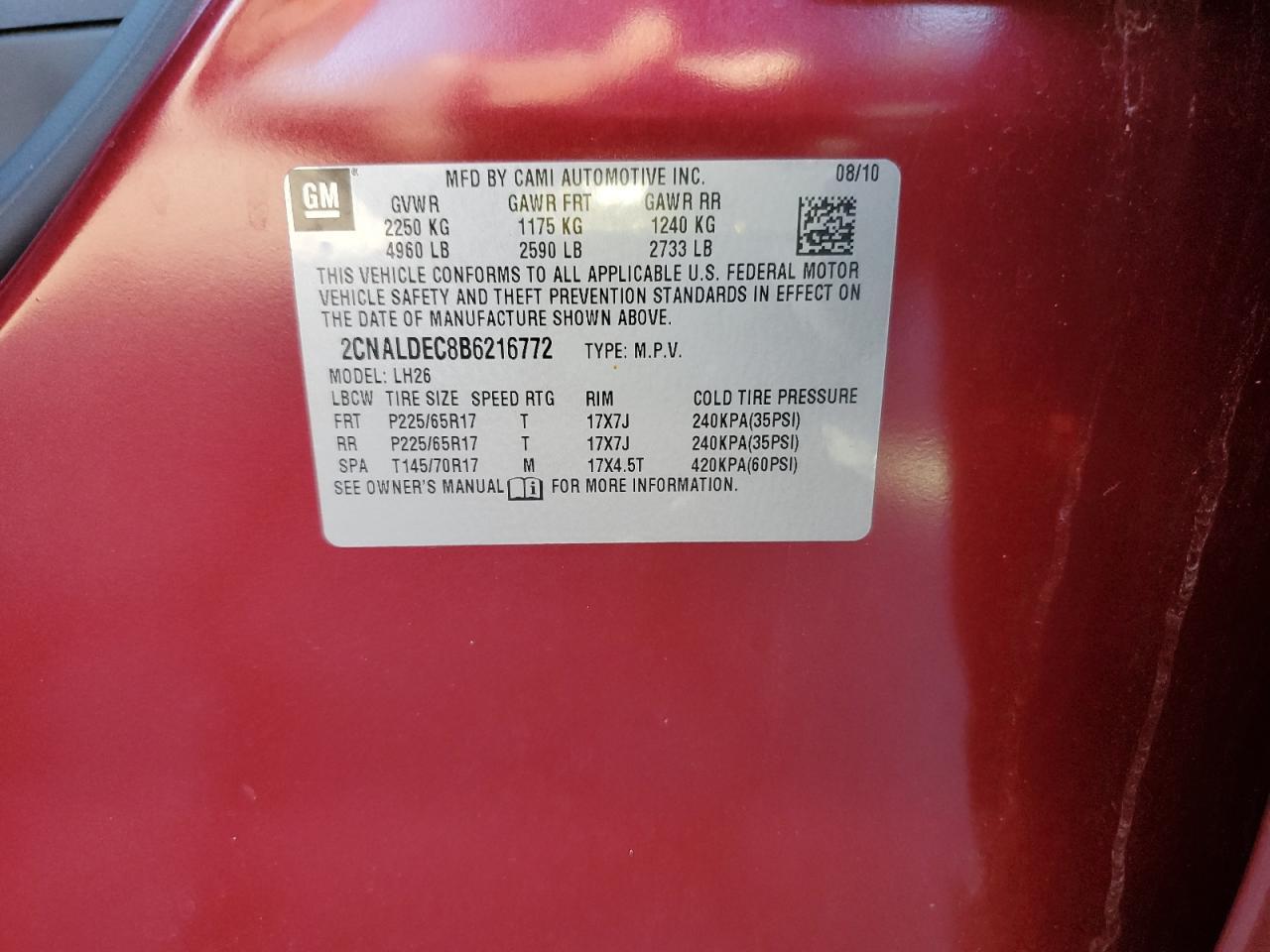 2011 CHEVROLET EQUINOX