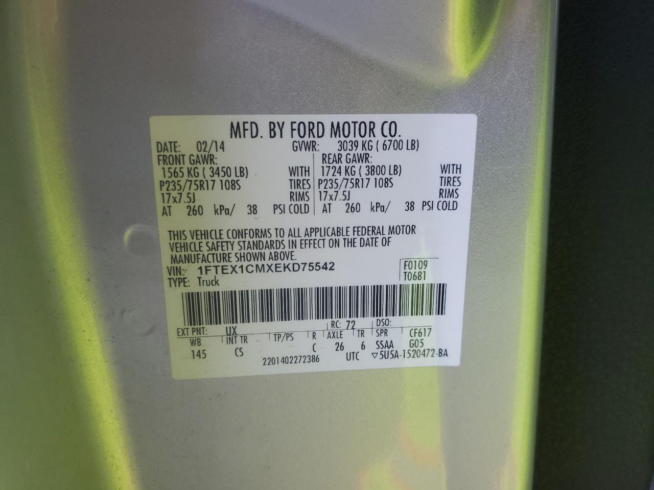 2014 FORD F-150
