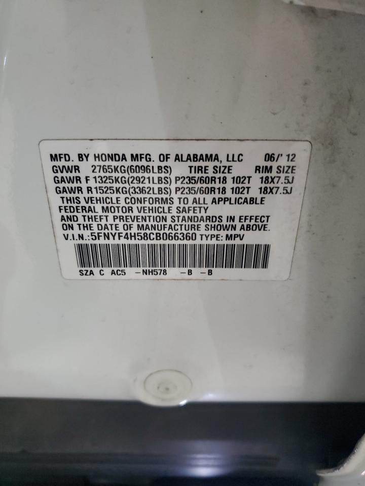 2012 HONDA PILOT