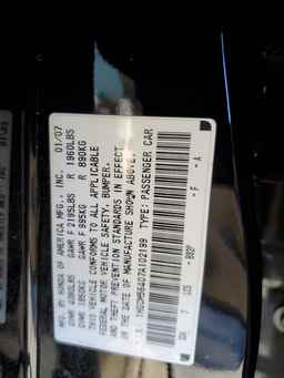 2007 HONDA ACCORD