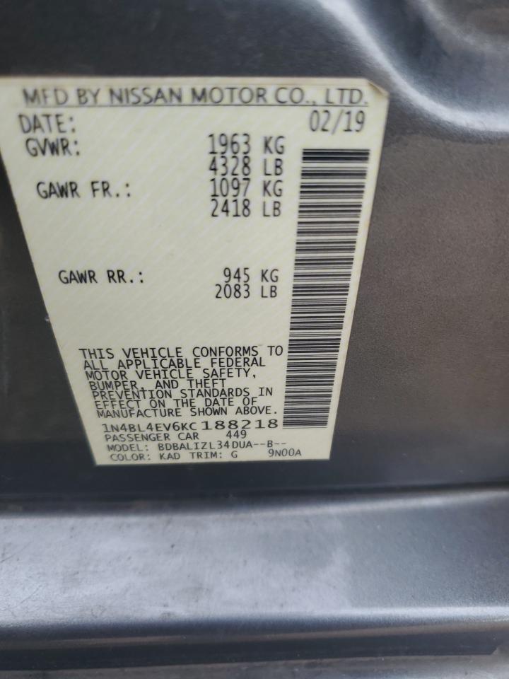 2019 NISSAN ALTIMA