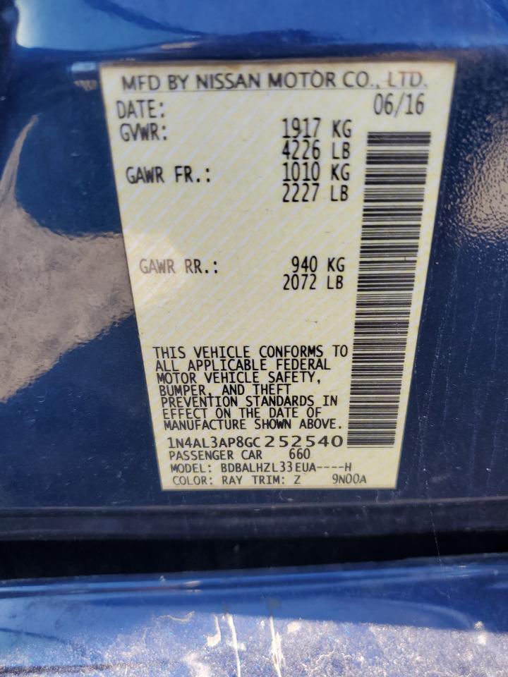 2016 NISSAN ALTIMA
