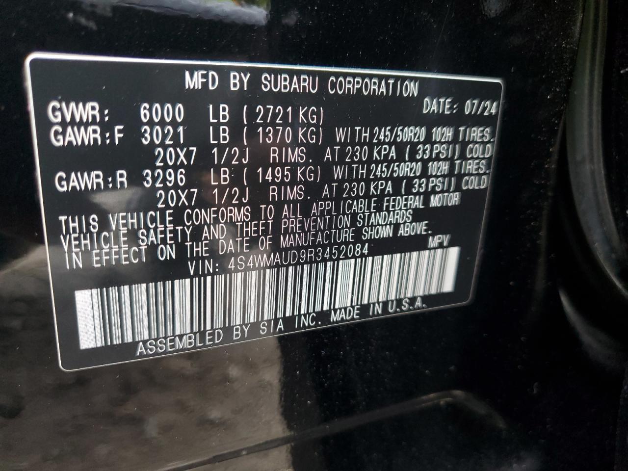 2024 SUBARU Ascent