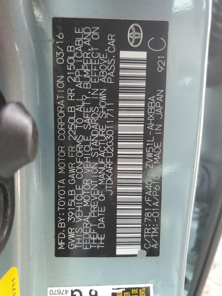 2016 TOYOTA PRIUS