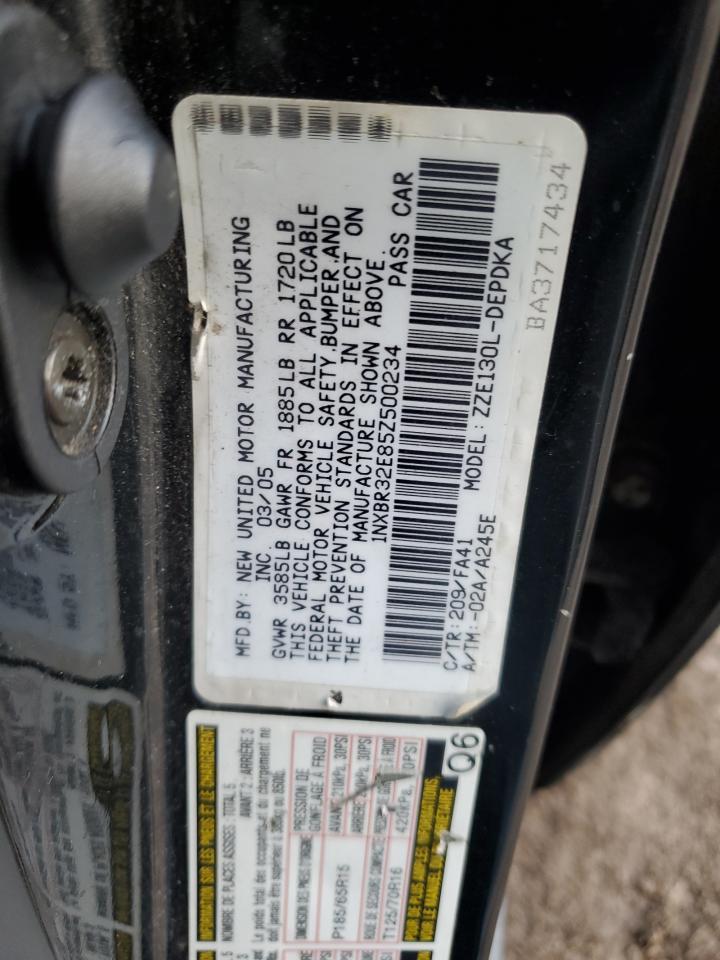 2005 TOYOTA COROLLA