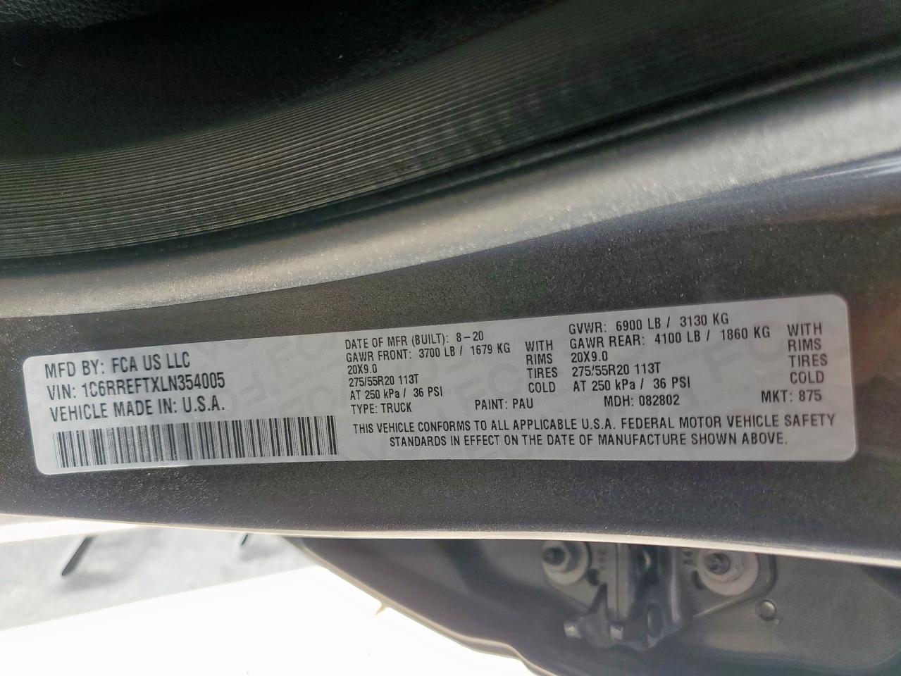 2020 RAM 1500