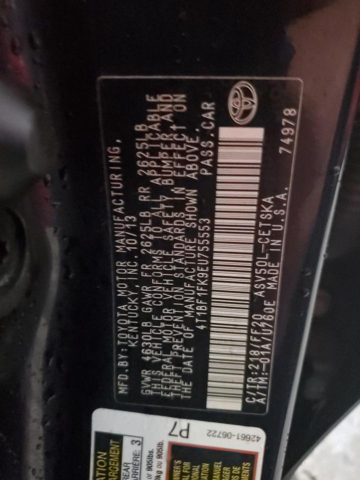 2014 TOYOTA CAMRY
