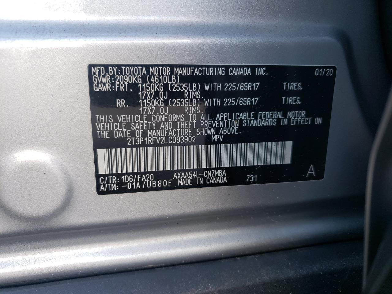 2020 TOYOTA RAV4
