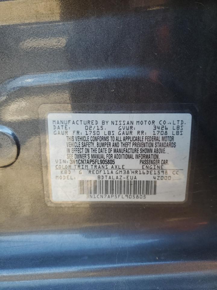 2015 NISSAN VERSA