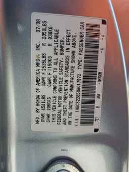 2008 HONDA ACCORD
