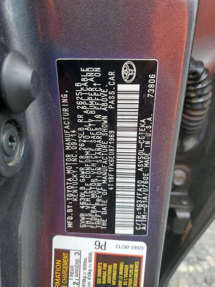 2014 TOYOTA CAMRY