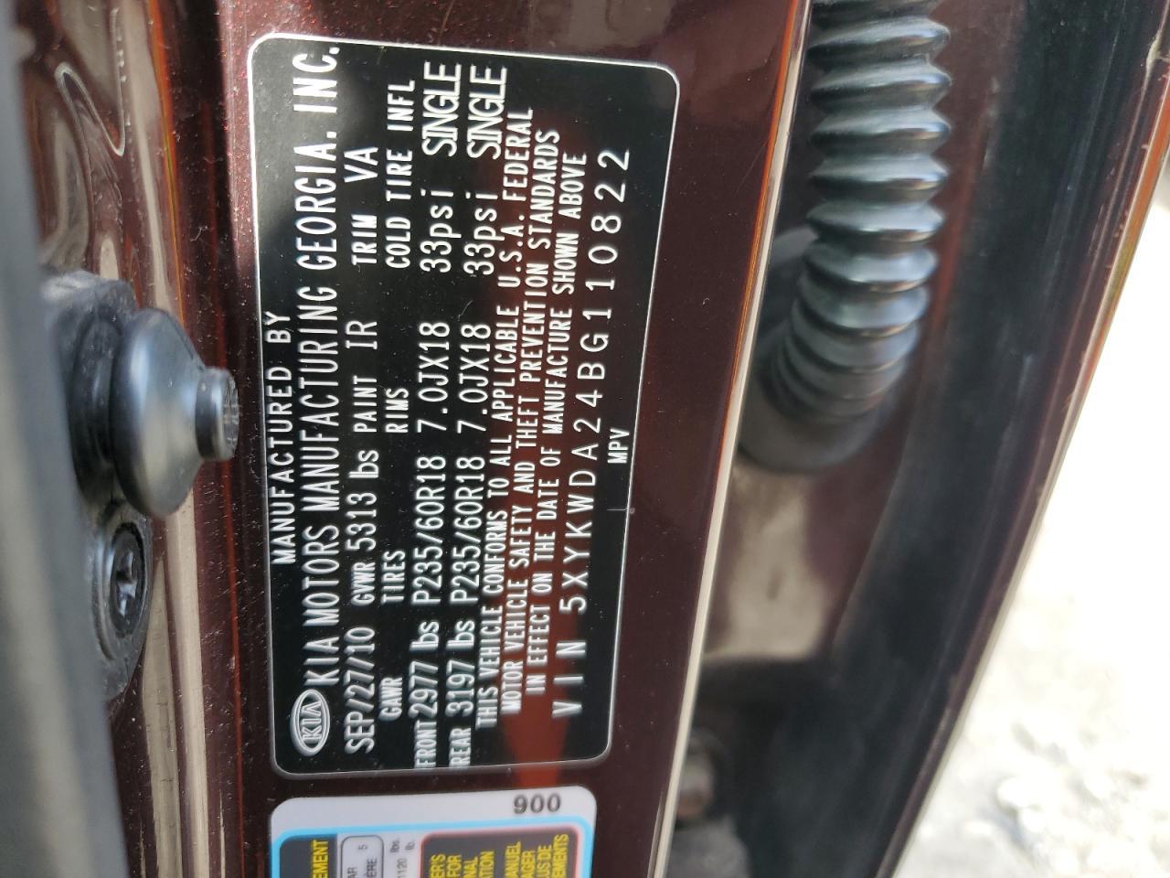 2011 KIA SORENTO