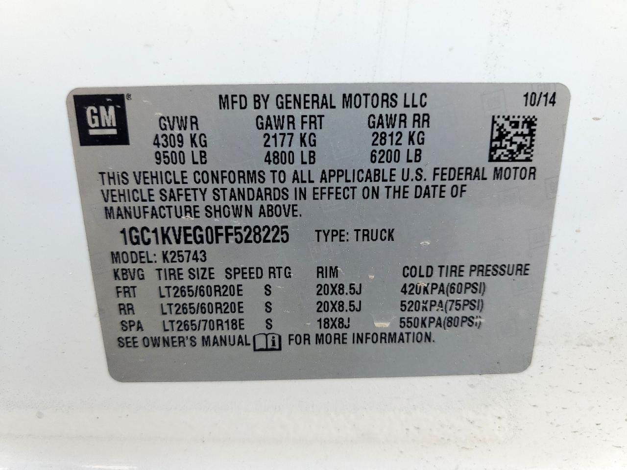 2015 CHEVROLET Silverado 2500