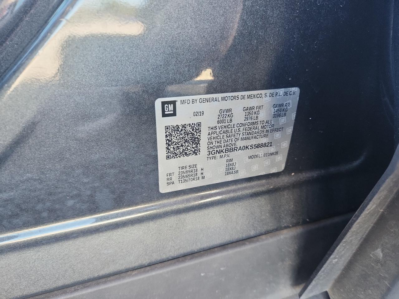 2019 CHEVROLET BLAZER