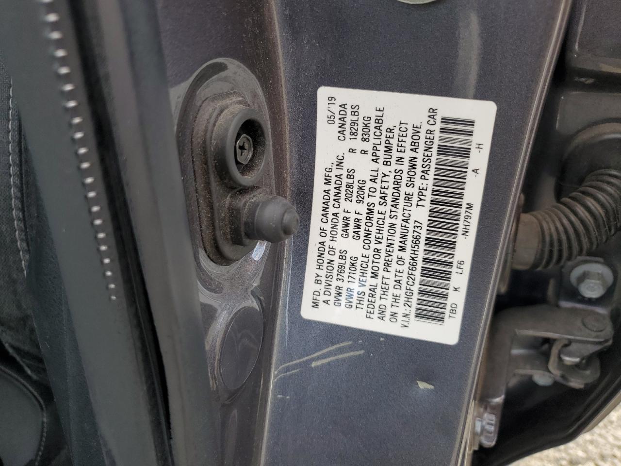 2019 HONDA CIVIC