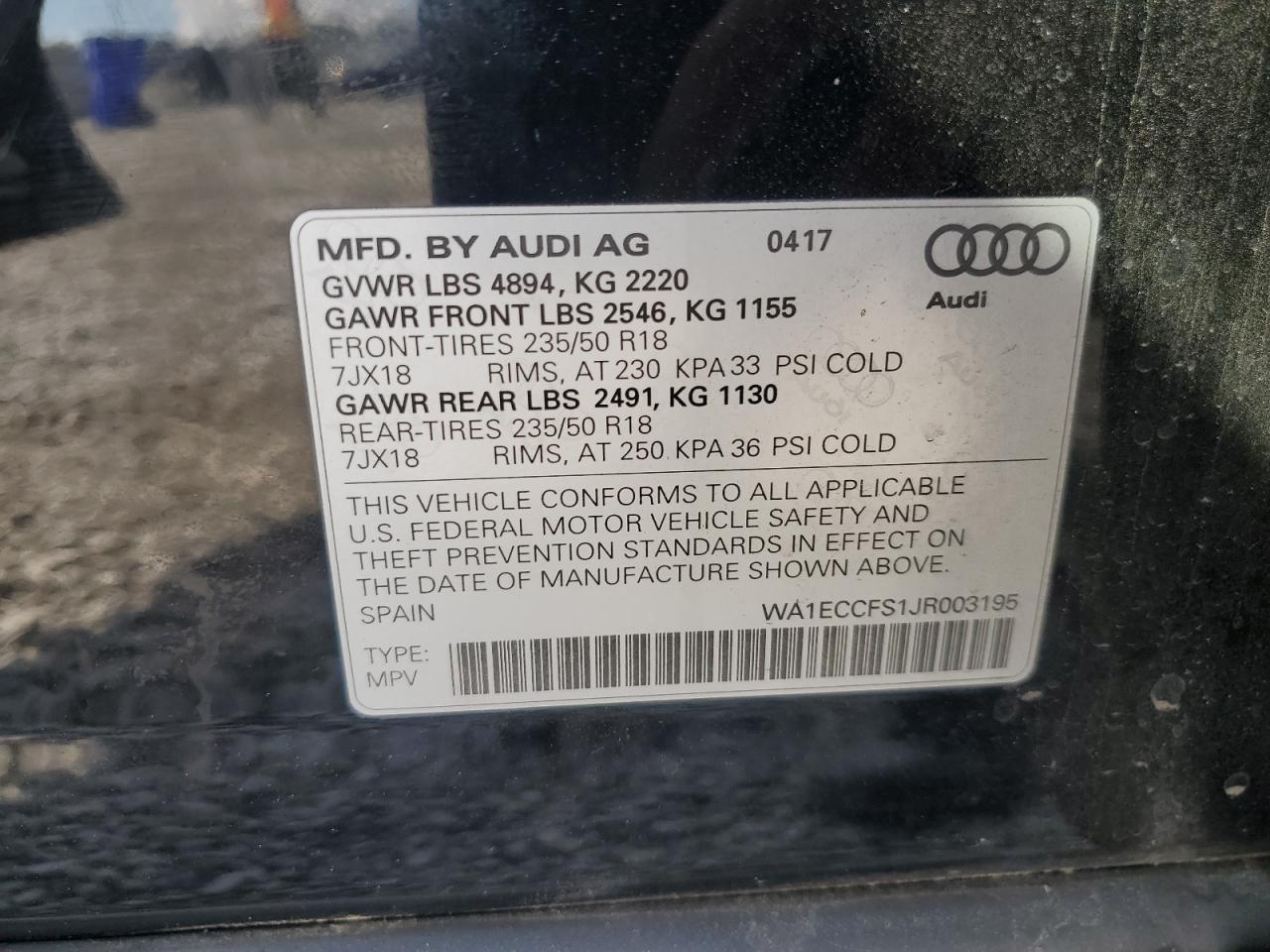 2018 AUDI Q3