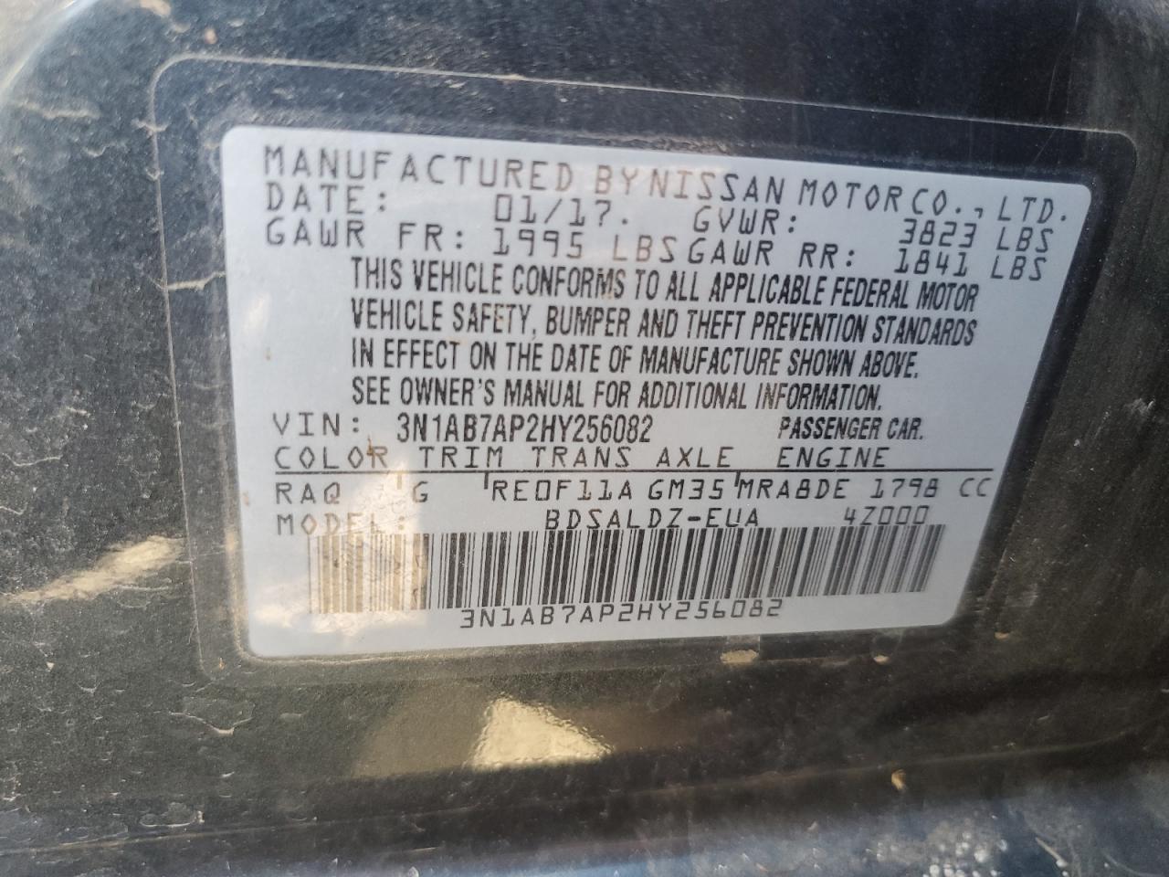 2017 NISSAN SENTRA