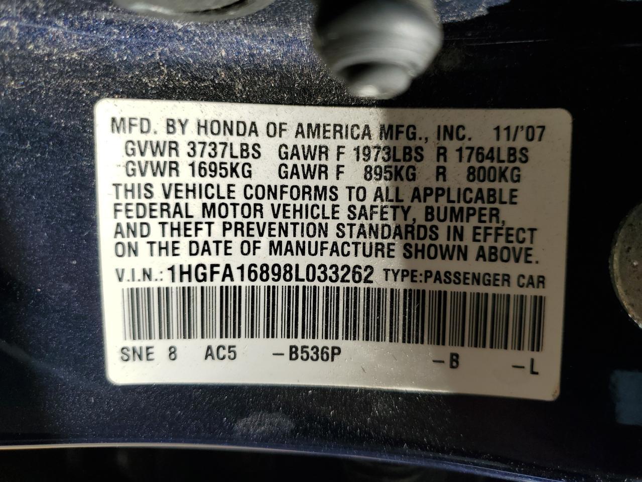 2008 HONDA CIVIC