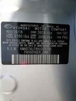2017 HYUNDAI ELANTRA