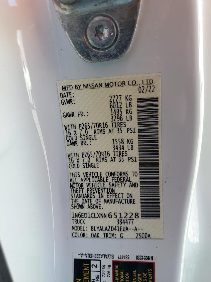 2022 NISSAN Frontier