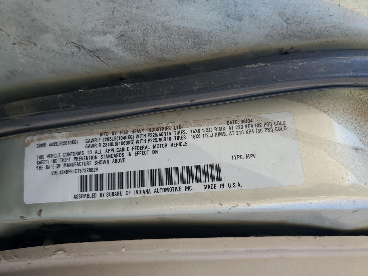2005 SUBARU Legacy