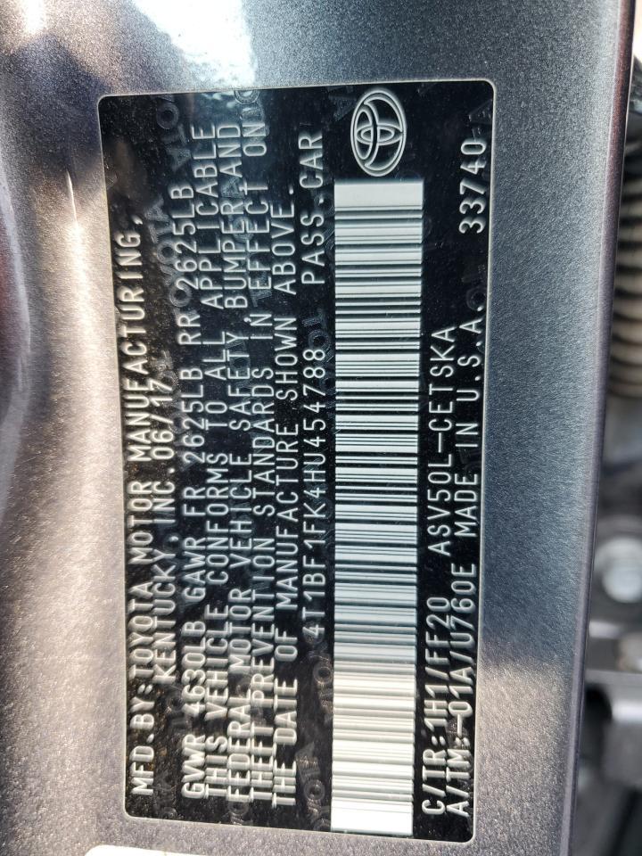 2017 TOYOTA CAMRY