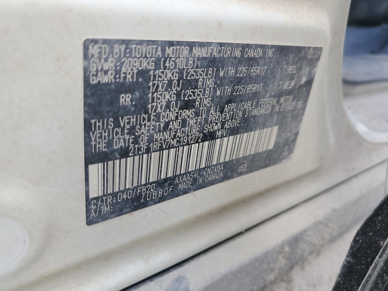 2021 TOYOTA RAV4