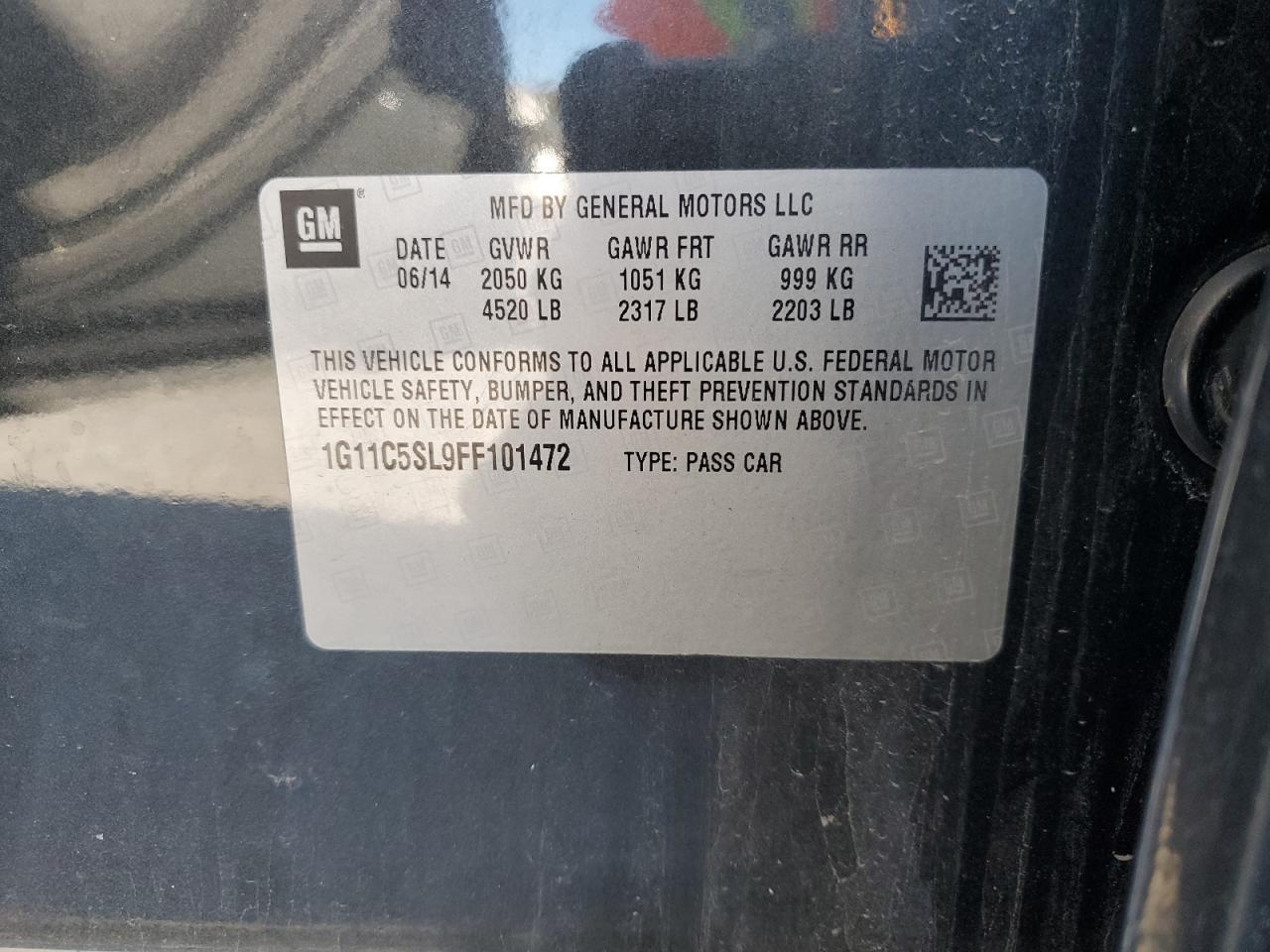 2015 CHEVROLET MALIBU