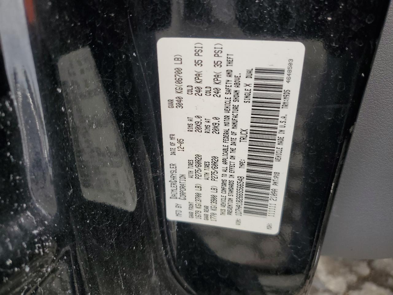 2006 DODGE RAM 1500