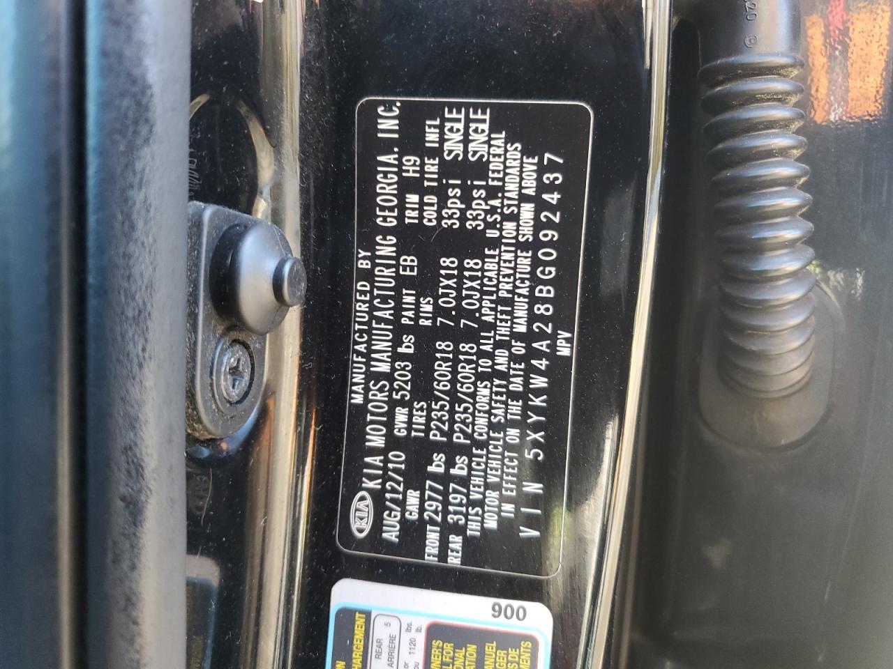2011 KIA SORENTO