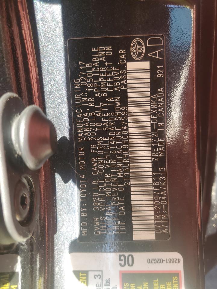 2017 TOYOTA COROLLA