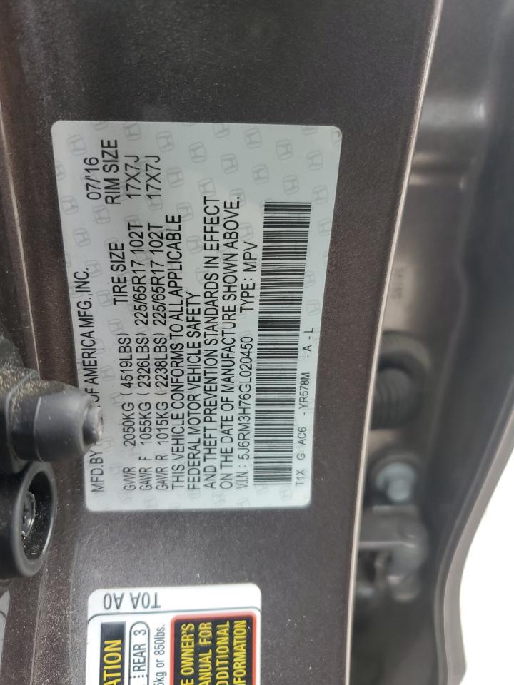 2016 HONDA CR-V