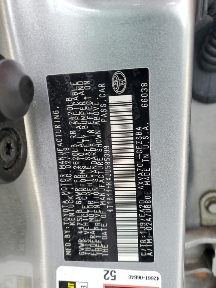 2018 TOYOTA CAMRY