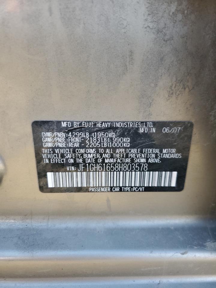 2008 SUBARU IMPREZA