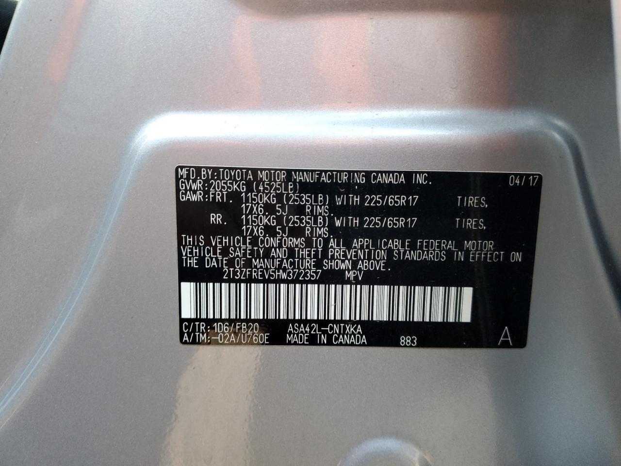 2017 TOYOTA RAV4