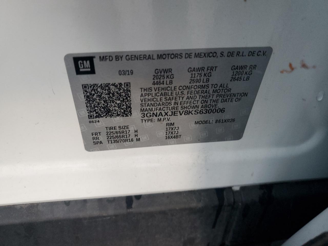 2019 CHEVROLET EQUINOX